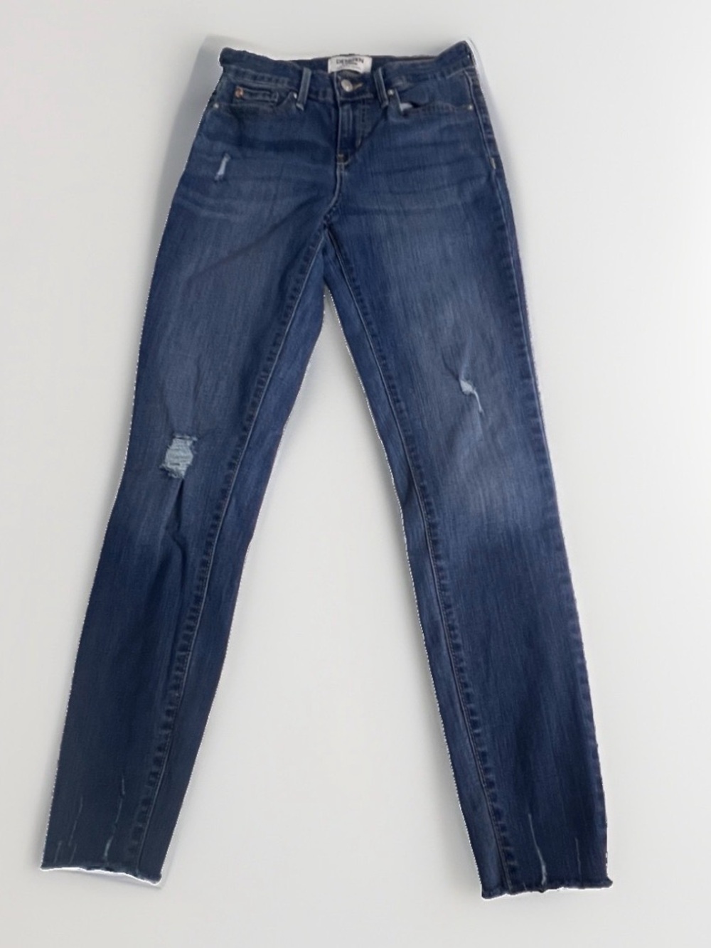 Levi's Denizen Indigo Skinny Distressed Jeans 26x30